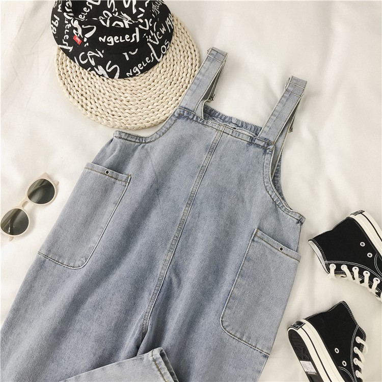 Yếm Bò Dài Túi Dọc 2 Bên Cá Tính Dành Cho Bạn Nữ - Đủ Size - Màu Đẹp | BigBuy360 - bigbuy360.vn