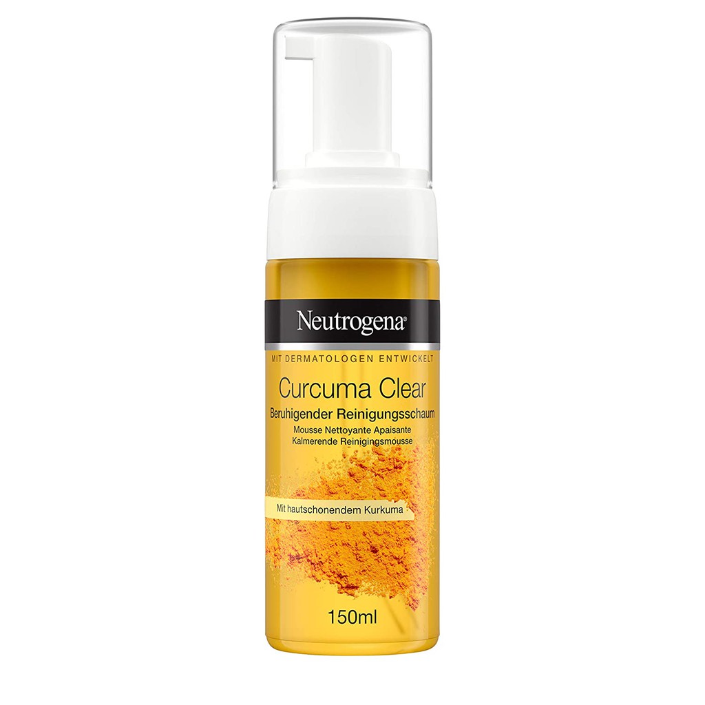 Sữa Rửa Mặt Tạo Bọt Từ Nghệ Neutrogena Calme Curcuma Mousse Nettoyante 150ml