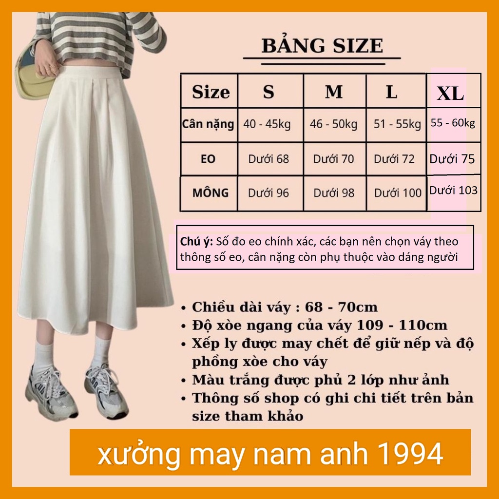 Chân Váy Xếp Ly Dáng Dài Hai Lớp Lên From Xinh ( MA63) | BigBuy360 - bigbuy360.vn