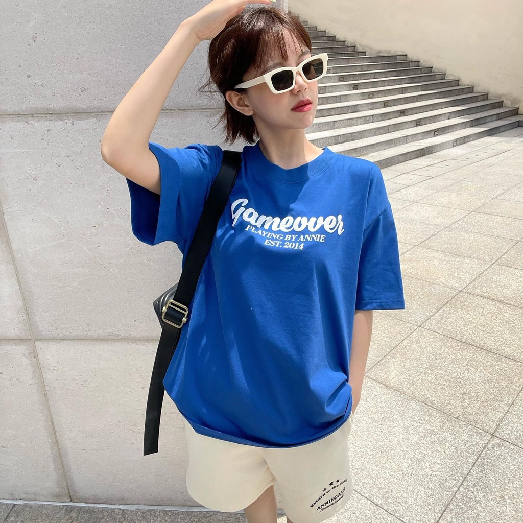 Anniegals - Áo thun in nổi 2 mặt Gameover - Gameover EST.2014 Tee