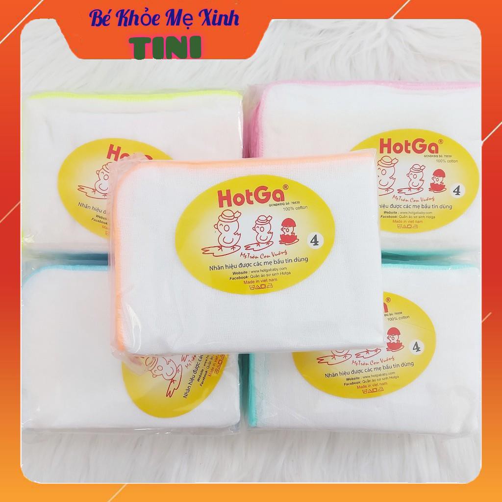ComBo 10 khăn sữa 4 lớp HotGa cho bé sơ sinh