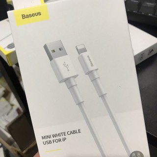 ✅ [BH 13 tháng] - Cáp sạc nhanh 2.4A Baseus Mini White cho iPhone / Type C / Micro USB