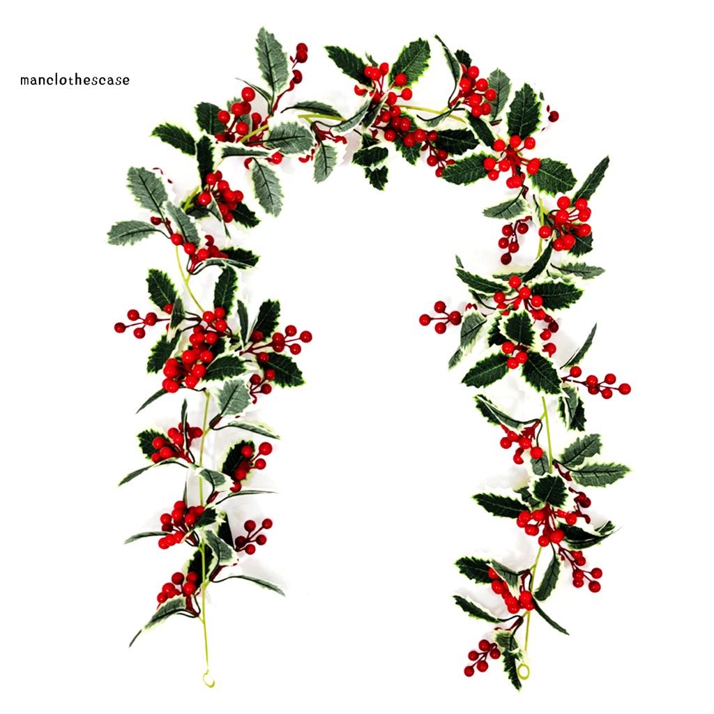 Lá Cây Nhân Tạo Màu Đỏ Trang Trí Giáng Sinh DIY