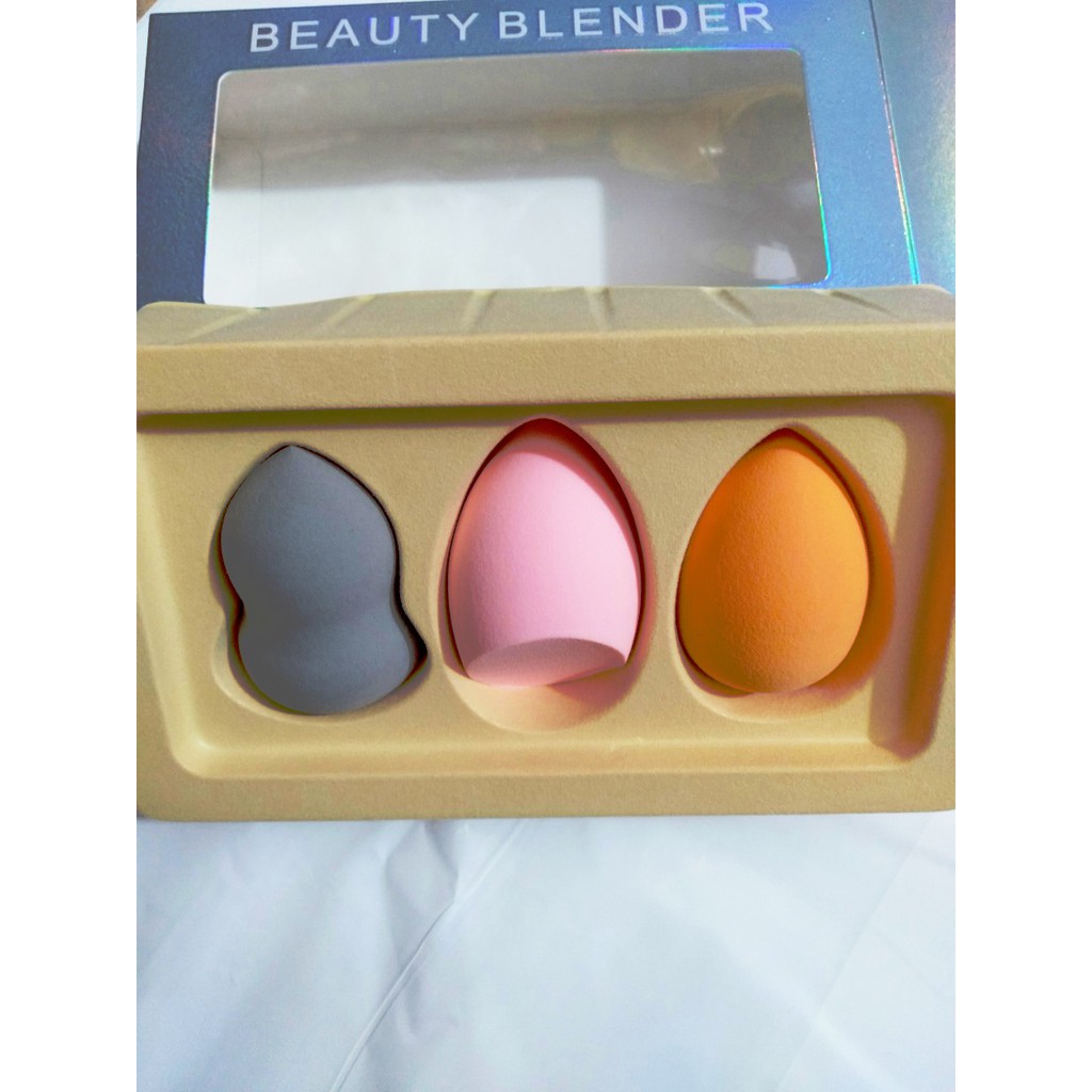 Set 3 Mút Trang Điểm WodWod Multifunctional Beauty Blender giúp bạn đánh kem nền một cách hoàn hảo