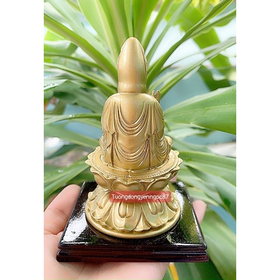 Tượng Phật bà quan âm đế gỗ cao 11 cm