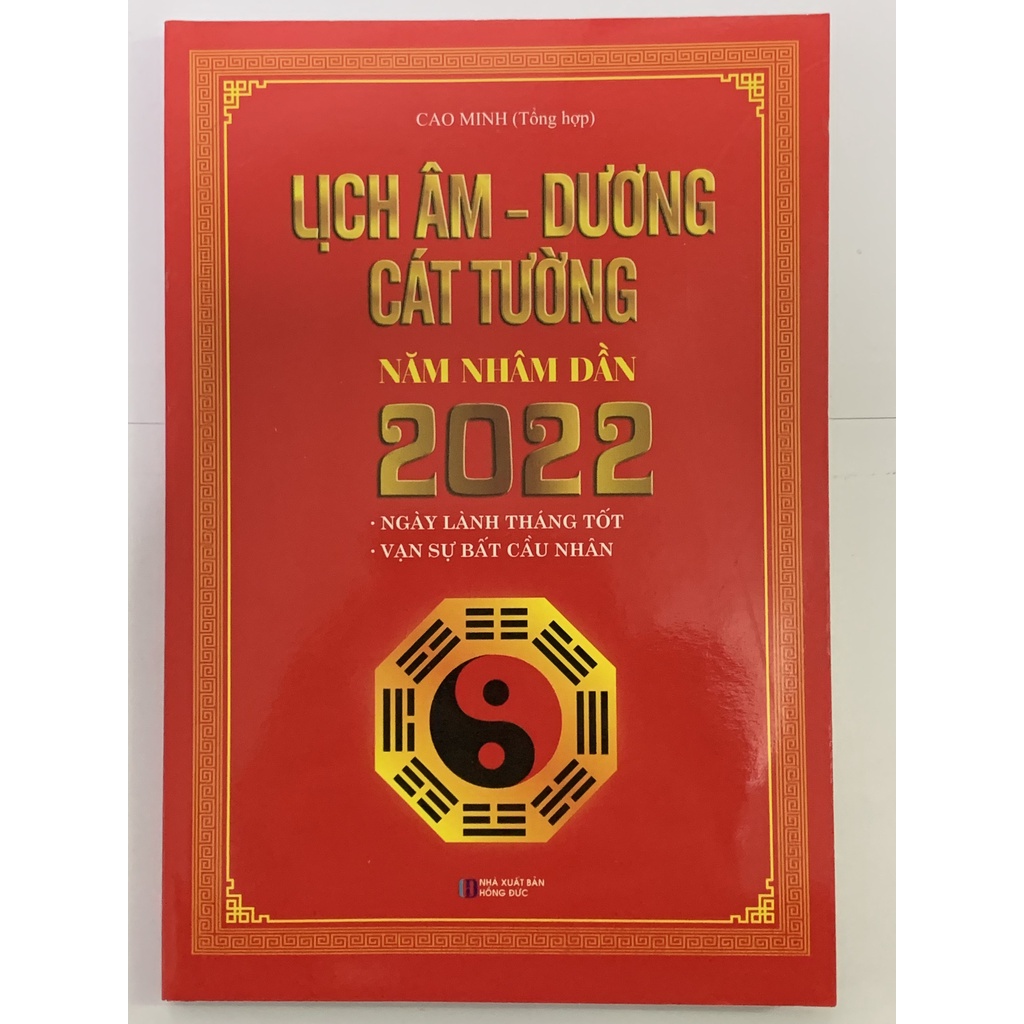 Sách - Lịch Âm Dương Cát Tường Năm Nhâm Dần 2022