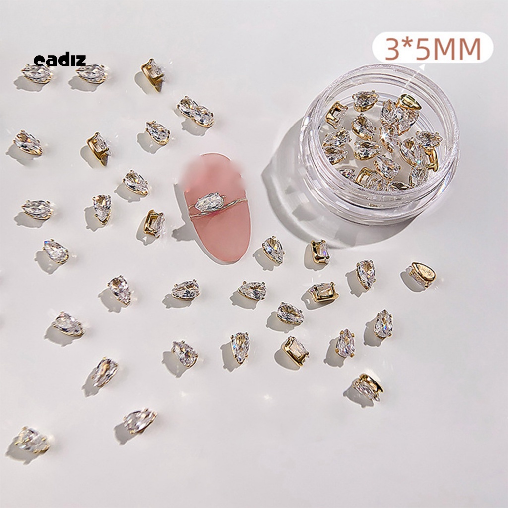 Phụ Kiện Đá Trang Trí Móng Tay Hình Giọt Nước/ Mắt Ngựa DIY Cho Nữ