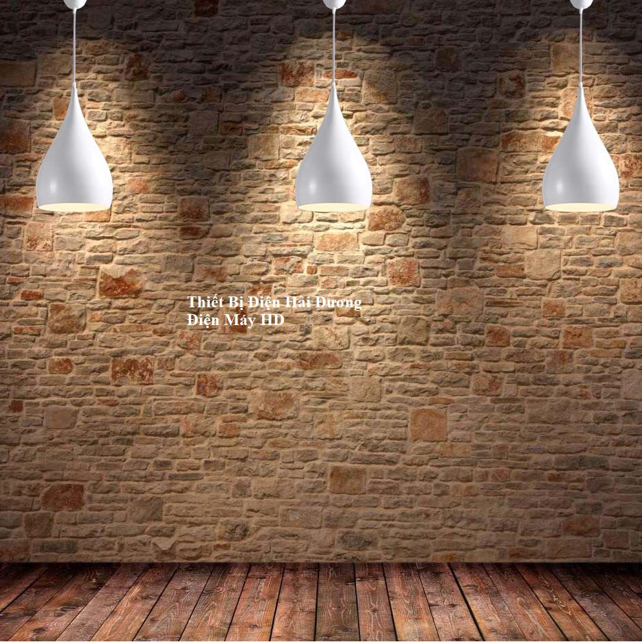 Bộ 3 Đèn thả trần hình giọt nước 8217 (Đen) - Chưa bao gồm bóng - Bảo hành 12 tháng