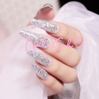 Gel gôm màu nhũ đắp móng ( poly gel)