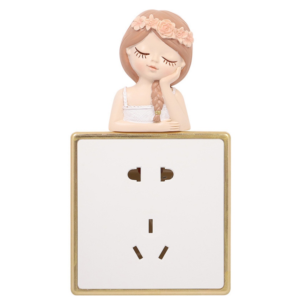 Miếng Dán Trang Trí Công Tắc Hình Hoạt Hình Dễ Thương