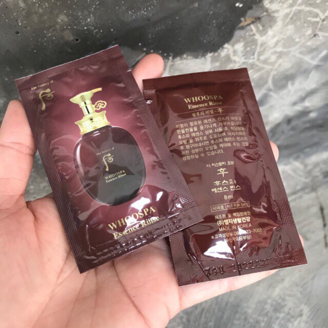 Gói dầu xã tinh chất đông y whoo WHOOSPA essence rinse 8ml_𝐘𝐄𝐎𝐍 𝐋𝐔𝐗𝐔𝐑𝐘 𝐂𝐎𝐒𝐌𝐄𝐓𝐈𝐂𝐒