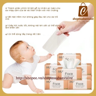 Giấy ăn Face hồng thùng 18 gói