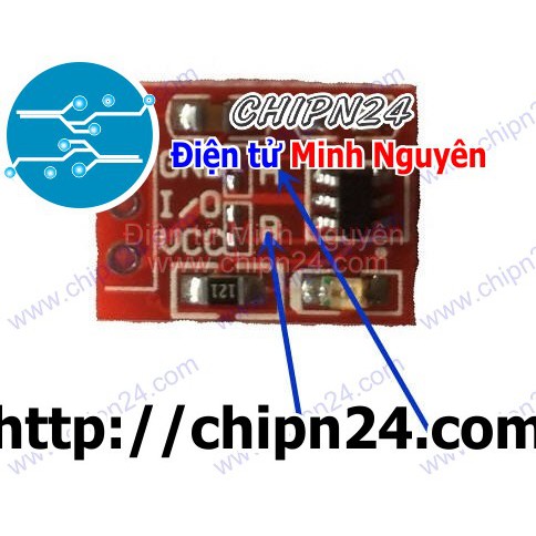 [1 CÁI] Module TTP223B Mini (ĐỎ) Bàn phím Cảm ứng 1 chạm điện dung