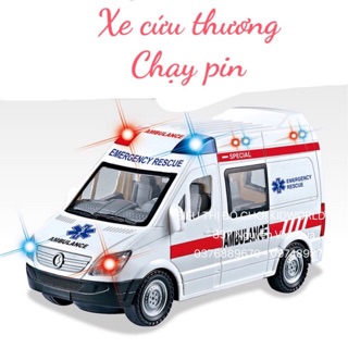 [Đèn nhạc, xe tự lái] Hộp đồ chơi xe cứu thương cấp cứu dành cho bé, thích làm bác sĩ 89-2689 89-2689