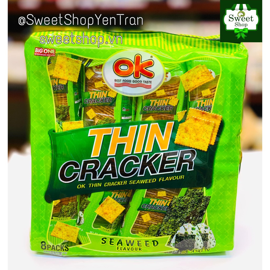 Bánh quy Thin Cracker OK Thái Lan- 256gr