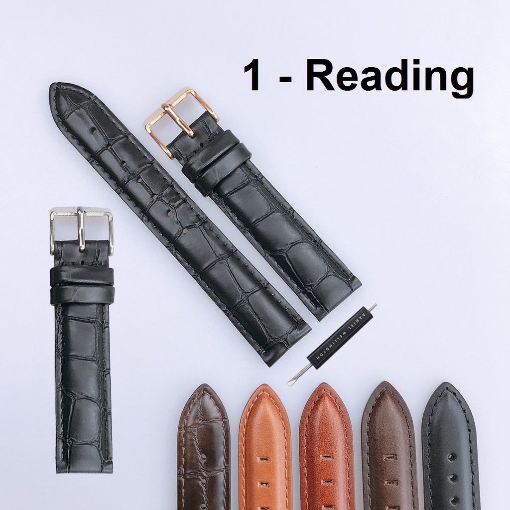 Dây Đồng Hồ Da Nam Nữ Daniel Wellington Khóa Vàng & Bạc Đủ Size DW Chính Hãng - OtisWatch