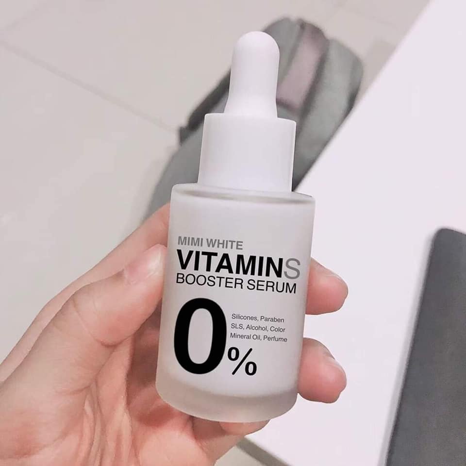 01 Serum Dưỡng Trắng Da Mặt Mimi White Vitamin Booster Serum Thái Lan 30ml