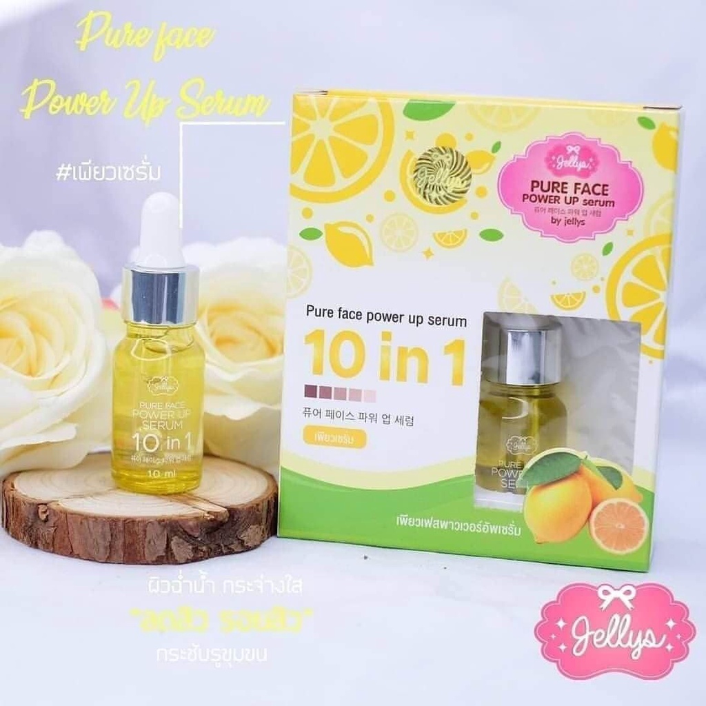 Serum xóa mụn Jellys PURE FACE Power Up serum 10 in 1 (Thái Lan)