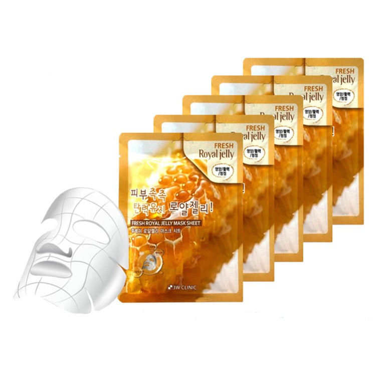 Mặt Nạ Ong - Mặt nạ giấy dưỡng da chiết xuất từ sữa ong chúa 3W Clinic Hàn Quốc  23ml | BigBuy360 - bigbuy360.vn