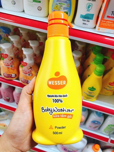 Sữa tắm gội Wesser Bubbule Hàn Quốc cho bé
