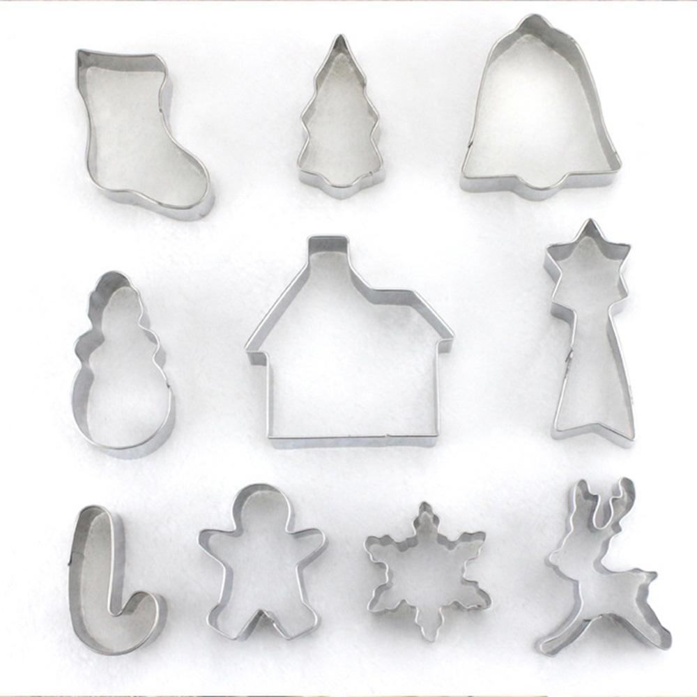 Set 10 Khuôn Làm Bánh Quy Tạo Hình Dễ Thương