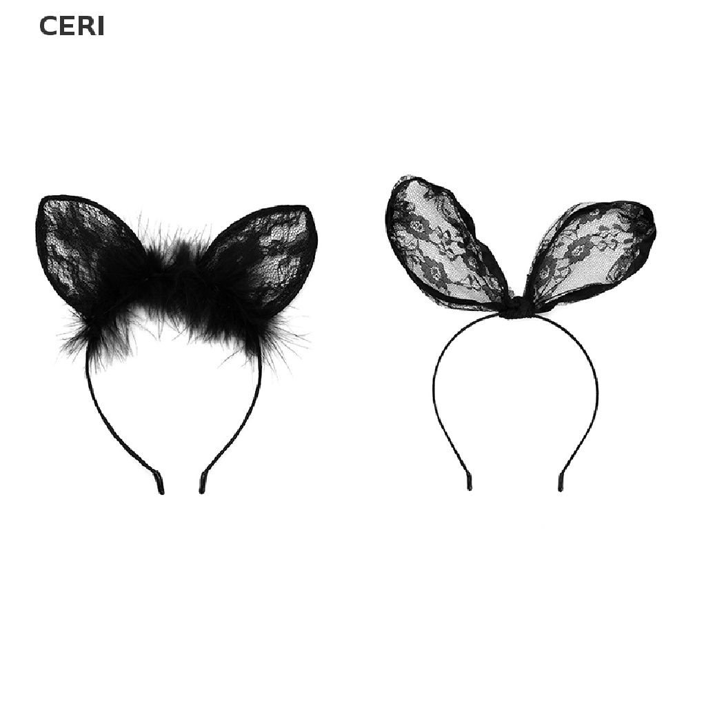 Băng Đô Tai Mèo Phối Ren Gợi Cảm