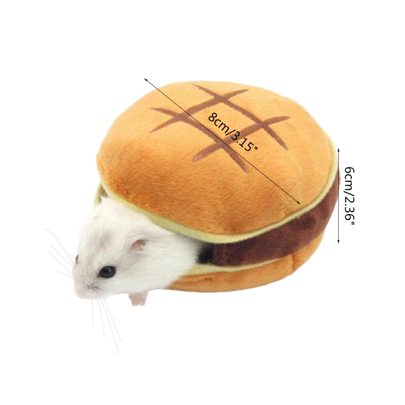 ✿ Giường Ngủ Hình Bánh Hamburger Dễ Thương Cho Chuột Hamster