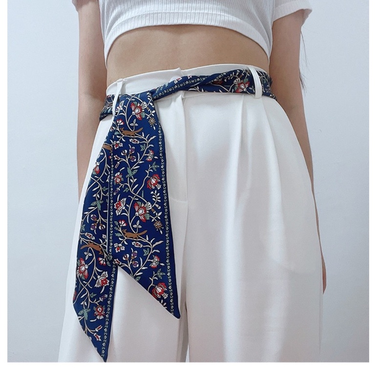 Khăn choàng cổ thắt nơ cổ áo sơ mi size 8x140cm