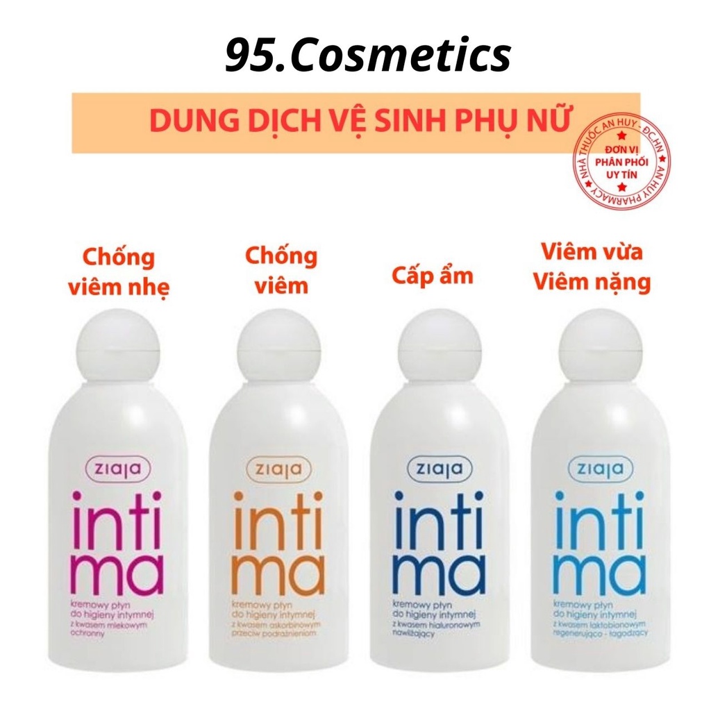 DUNG DỊCH VỆ SINH PHỤ NỮ INTIMA ZIAJA 200ML - Ba Lan Đủ Size