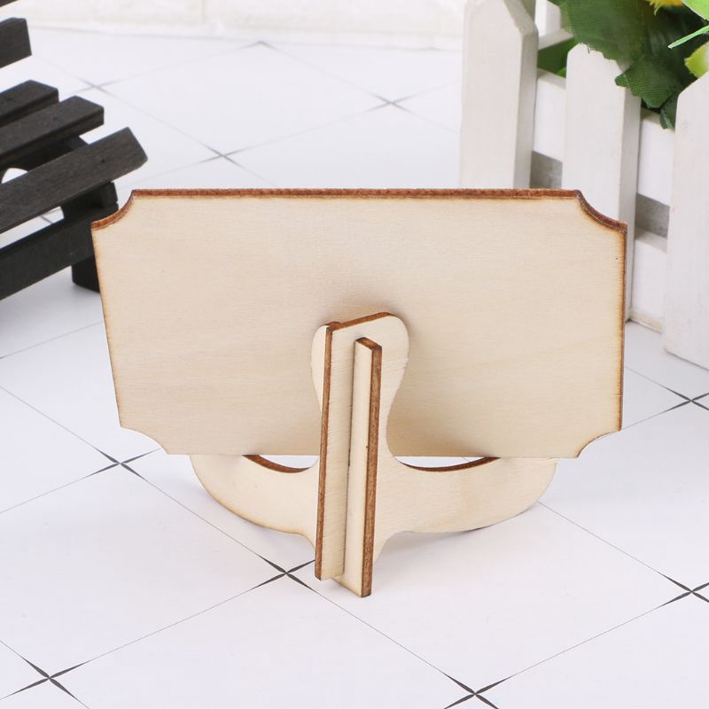 Bộ 10 bảng đen mini bằng gỗ dùng ghi chú/ trang trí tiệc cưới độc đáo