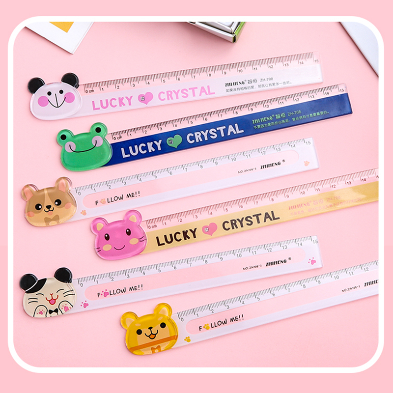 Thước Đo Hoạt Hình 15cm Cho Học Sinh