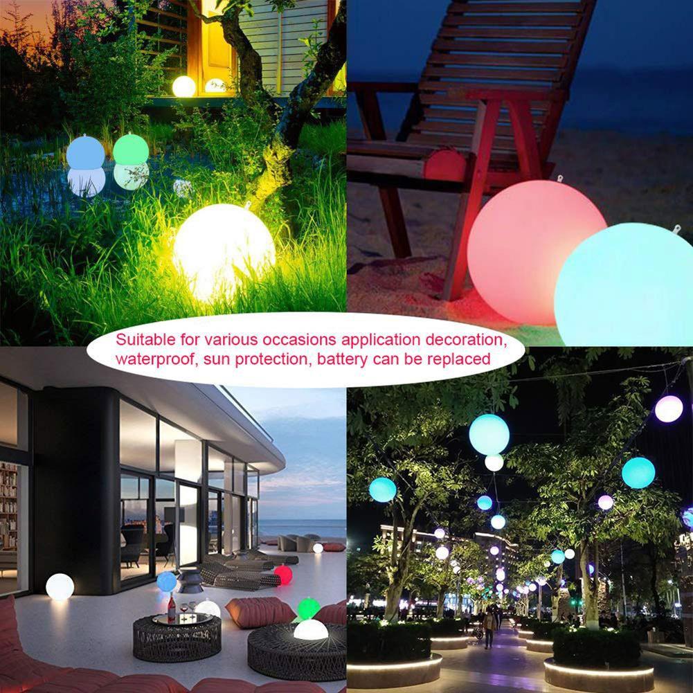 Bong Bóng PVC Bơm Hơi 40CM Phát Sáng Trang Trí Bể bơi / Sân Vườn Ngoài Trời Vui Nhộn