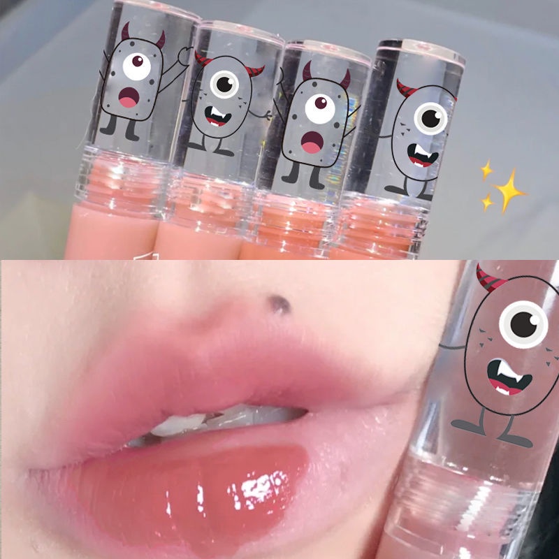 Son kem bóng Herorange dưỡng ẩm thiết kế vỏ in hình quái vật độc đáo thời trang