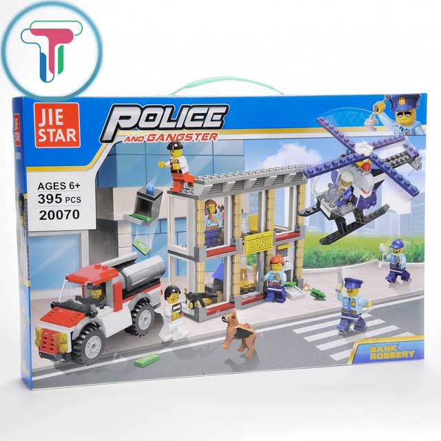 Lego Jie Star Lắp Ráp Trụ Sở Cảnh Sát Và Băng Cướp Ngân Hàng