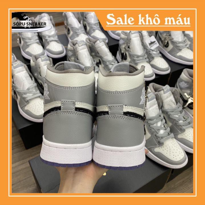 Giày Thể Thao JD Cổ Cao Xám  Ảnh thật 100% [Hỗ trợ đổi trả]