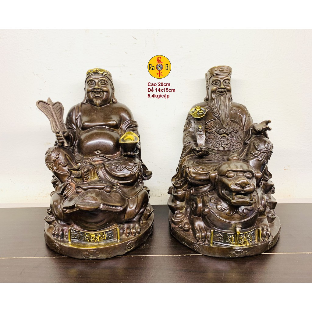 Thần Tài Ông Địa ngồi Linh Vật - Tượng Đồng Thờ Cúng Cao Cấp