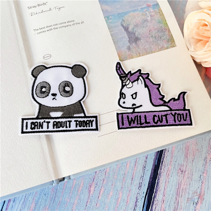 ♚ Miếng Dán Ủi Lên Quần Áo Hình Động Vật ♚ 1 Sticker Ủi Thêu Hình Thú Cưng Đáng Yêu