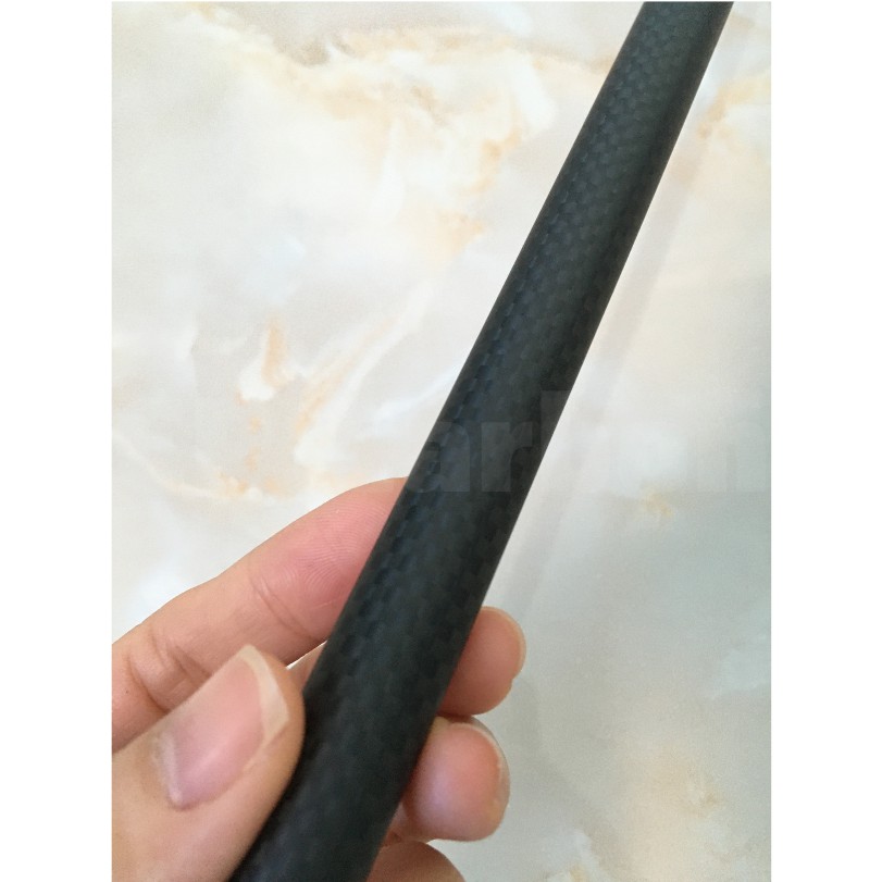 Ống Carbon 3K rỗng dài 1 mét đường kính ngoài 14mm, đường kính trong 12mm