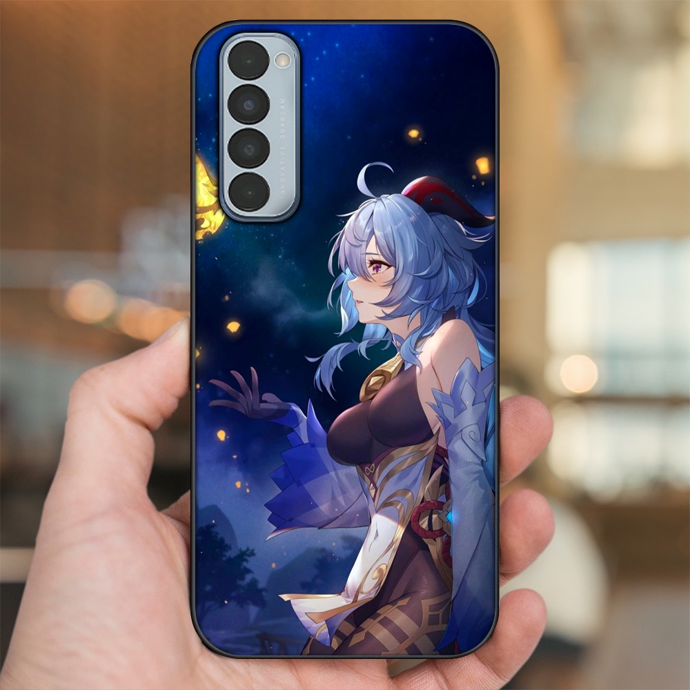Ốp lưng Oppo Reno 4 Pro viền đen in hình Ganyu Genshin Impact