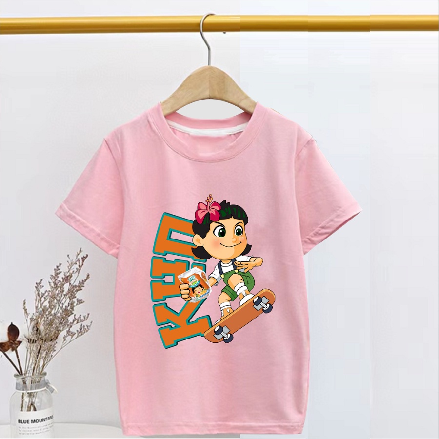 Áo phông cho bé in hình gia đình Kun nông dân siêu phàm bé cực thích