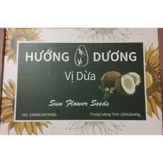 Sỉ Thùng Hướng Dương vị Dừa Mỹ Vị 200 gói