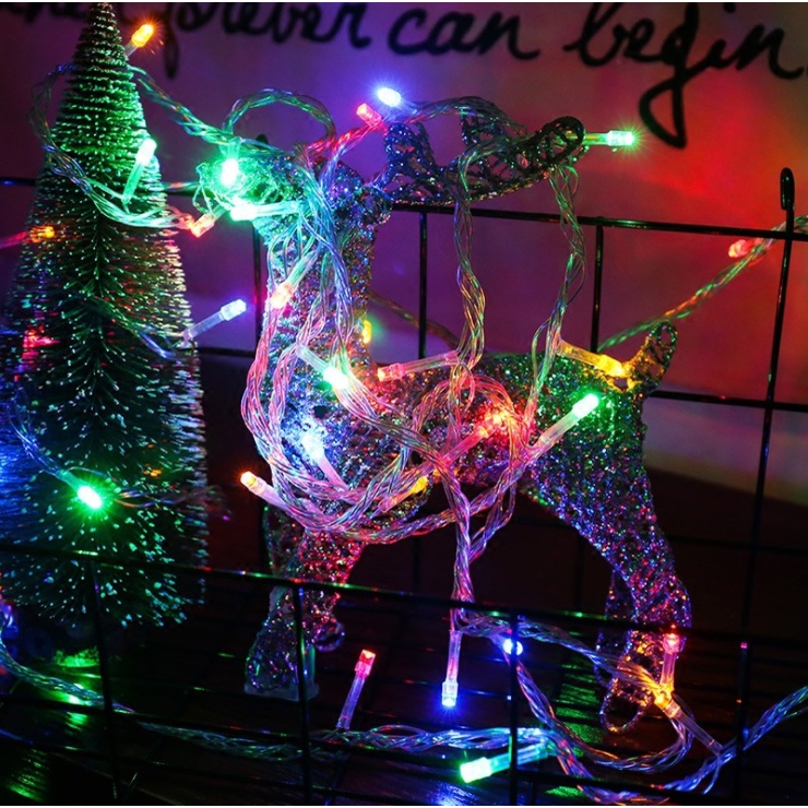 Dây Đèn Led Chớp Nháy 4.5m Nhiều Màu - Dây Đèn Trang Trí Noel, Giáng Sinh - Dây Đèn Trang Trí Ngày Tết