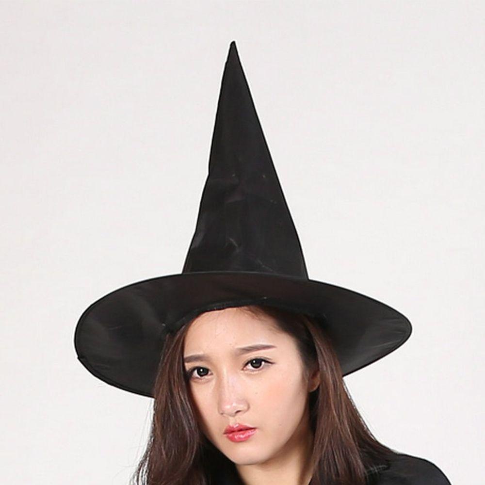 Mũ Hóa Trang Halloween Màu Đen Ngà