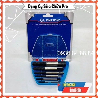 Bộ Nhổ Ốc Gãy KingTony, Taro ren trái kingtony 5 chi tiết, 6 chi tiết