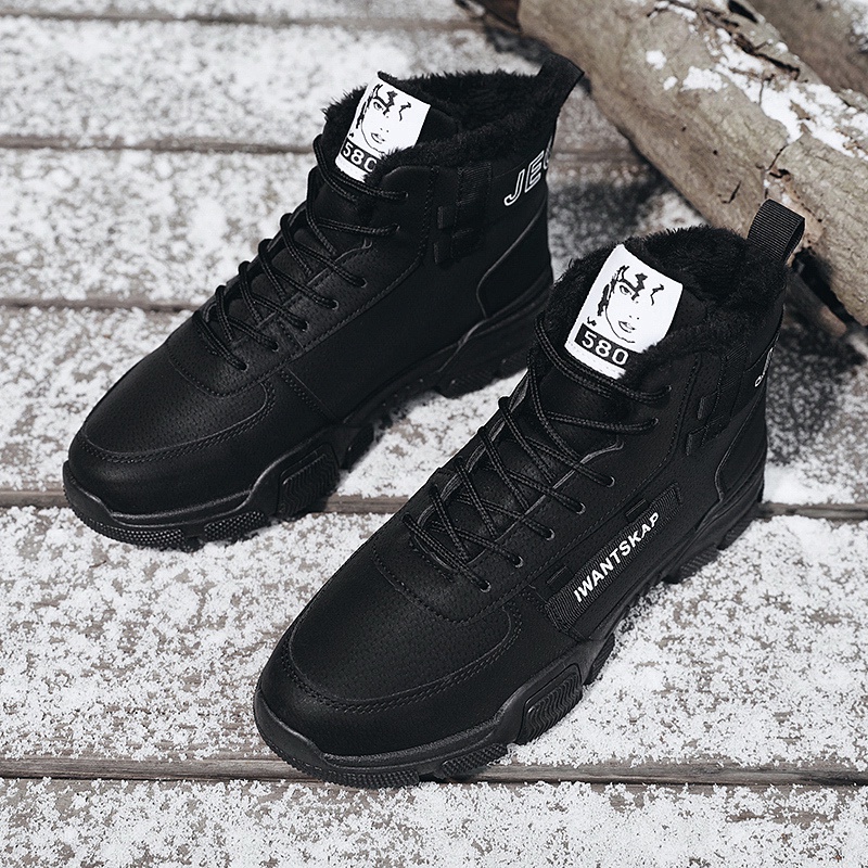 Giày bốt da lộn lót lông thời trang cho nam | BigBuy360 - bigbuy360.vn