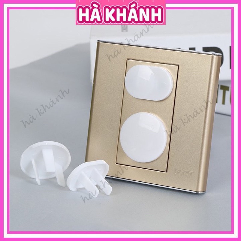 Nút Bịt Ổ Điện Chống Giật 2 Chân 3 Chân Nhỏ Gọn Chắc Chắn Bảo Bệ An Toàn Cho Bé