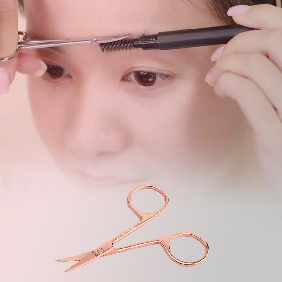 Dụng cụ kéo cắt tỉa chuyên nghiệp lông mày lông mi râu tóc