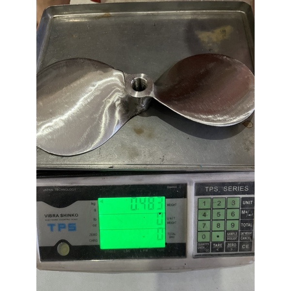 Chân vịt inox bơm nước 2 tấc 6 chân vịt inox 2 cánh máy dầu