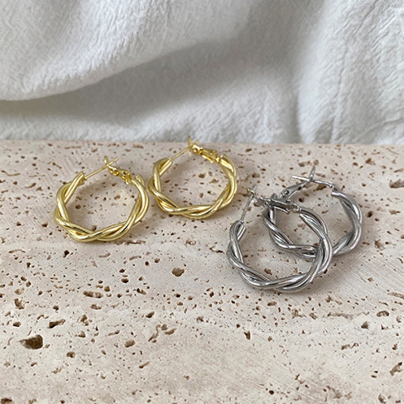 Khuyên Tai Xoắn Đơn Giản Thời Trang Mùa Hè Cá Tính Cao Cấp Hợp Thời Trang Cho Nữ