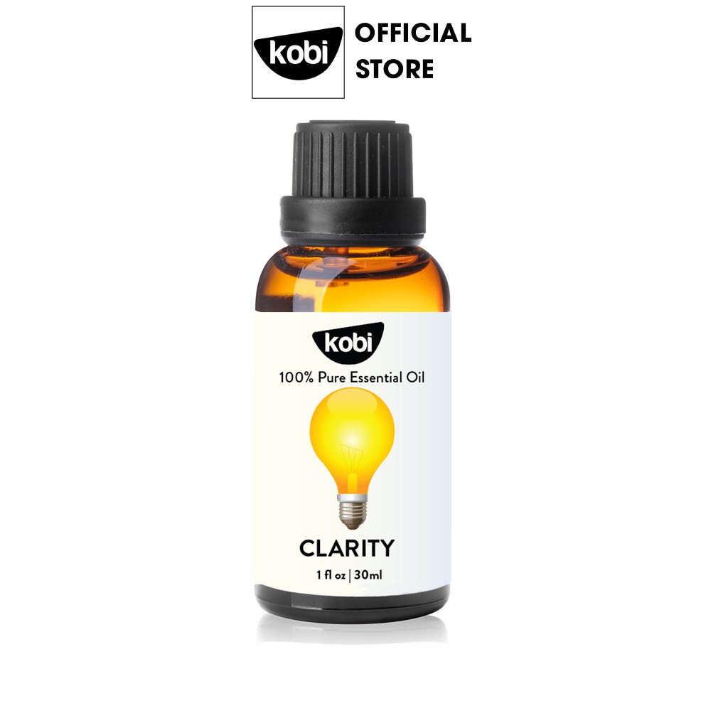 Tinh dầu Kobi Clarity essential oil blend giúp xua tan cảm giác mệt mỏi cho tinh thần minh mẫn và sáng tạo -30ml